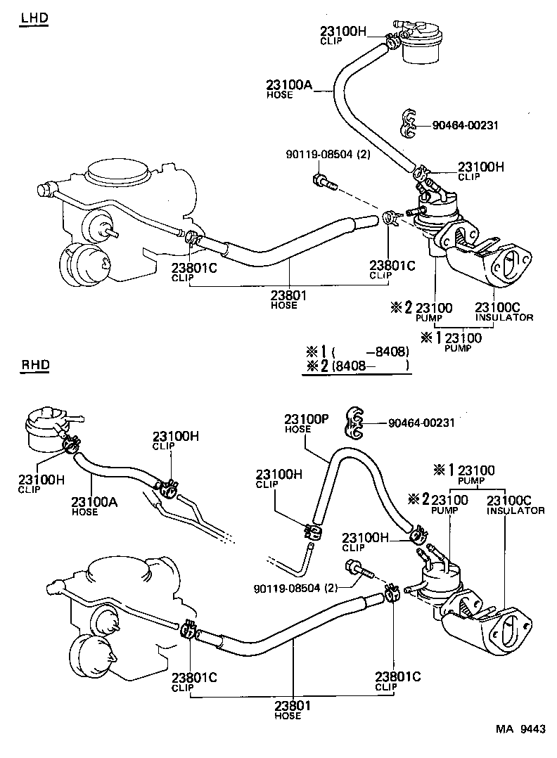 23100-19145 PUMP ASSY, FUEL product image