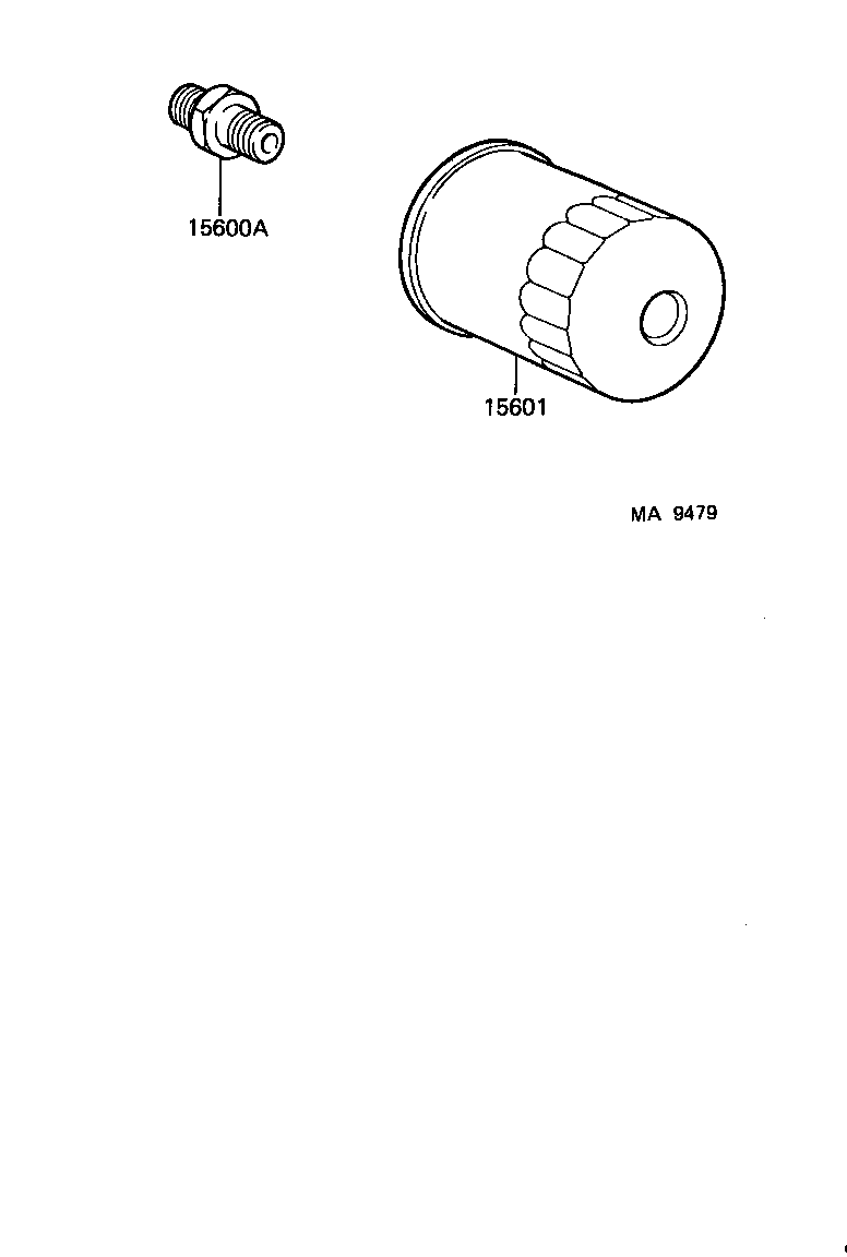 15601-01010 FILTER SUB-ASSY, OIL product image