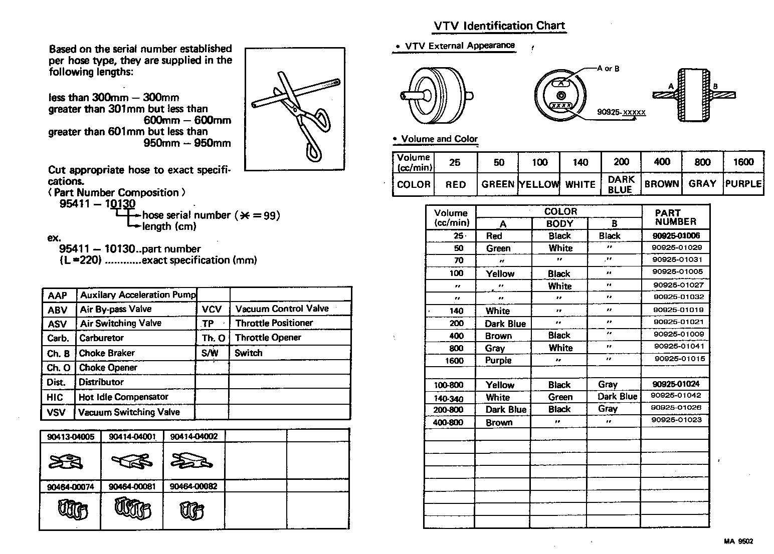 25751-35010 CLAMP, VACUUM CONTROL VALVE, NO.2 product image