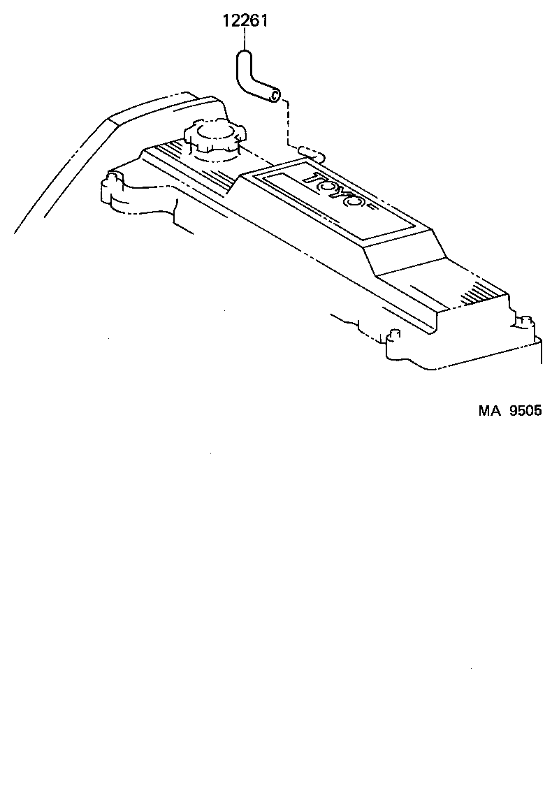 12261-11020 HOSE, VENTILATION product image