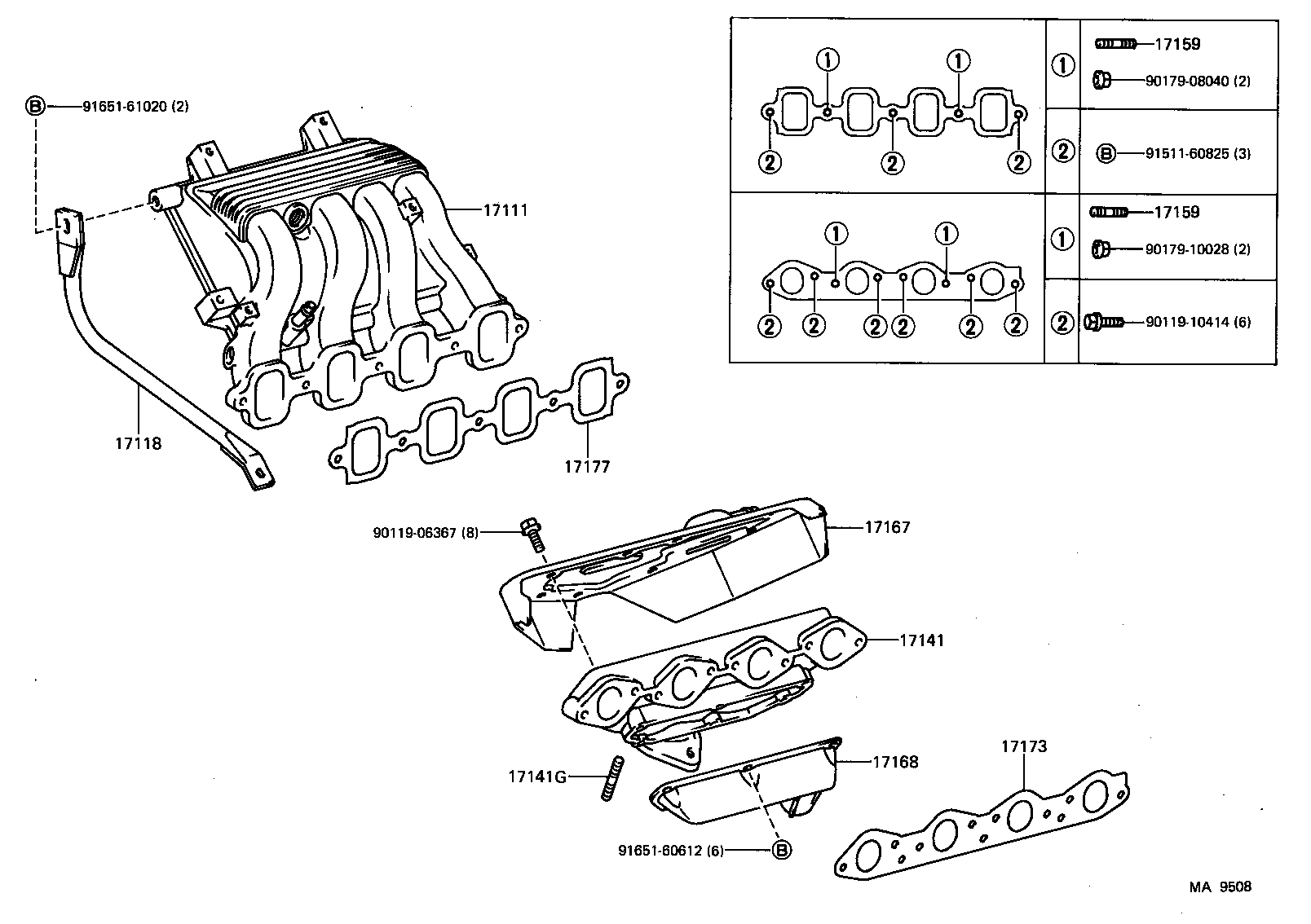 17101-11091 MANIFOLD, INTAKE product image