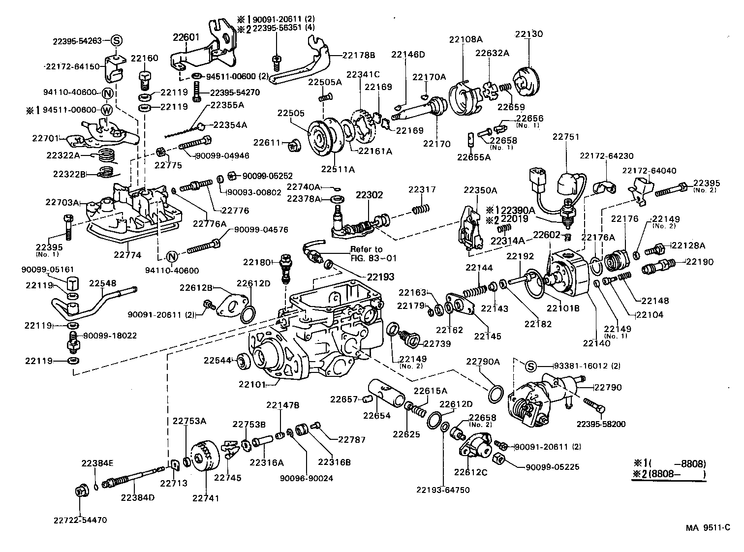 22104-55130 VALVE SUB-ASSY, INJECTION PUMP DELIVERY product image
