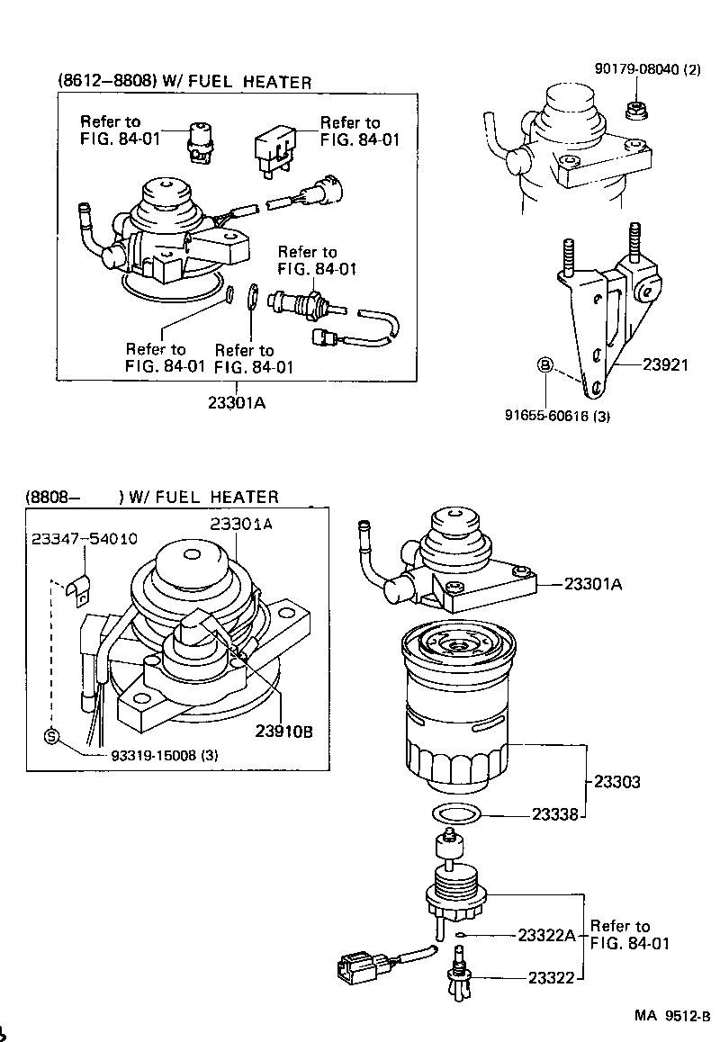 23301-59015 CAP ASSY, FUEL FILTER product image