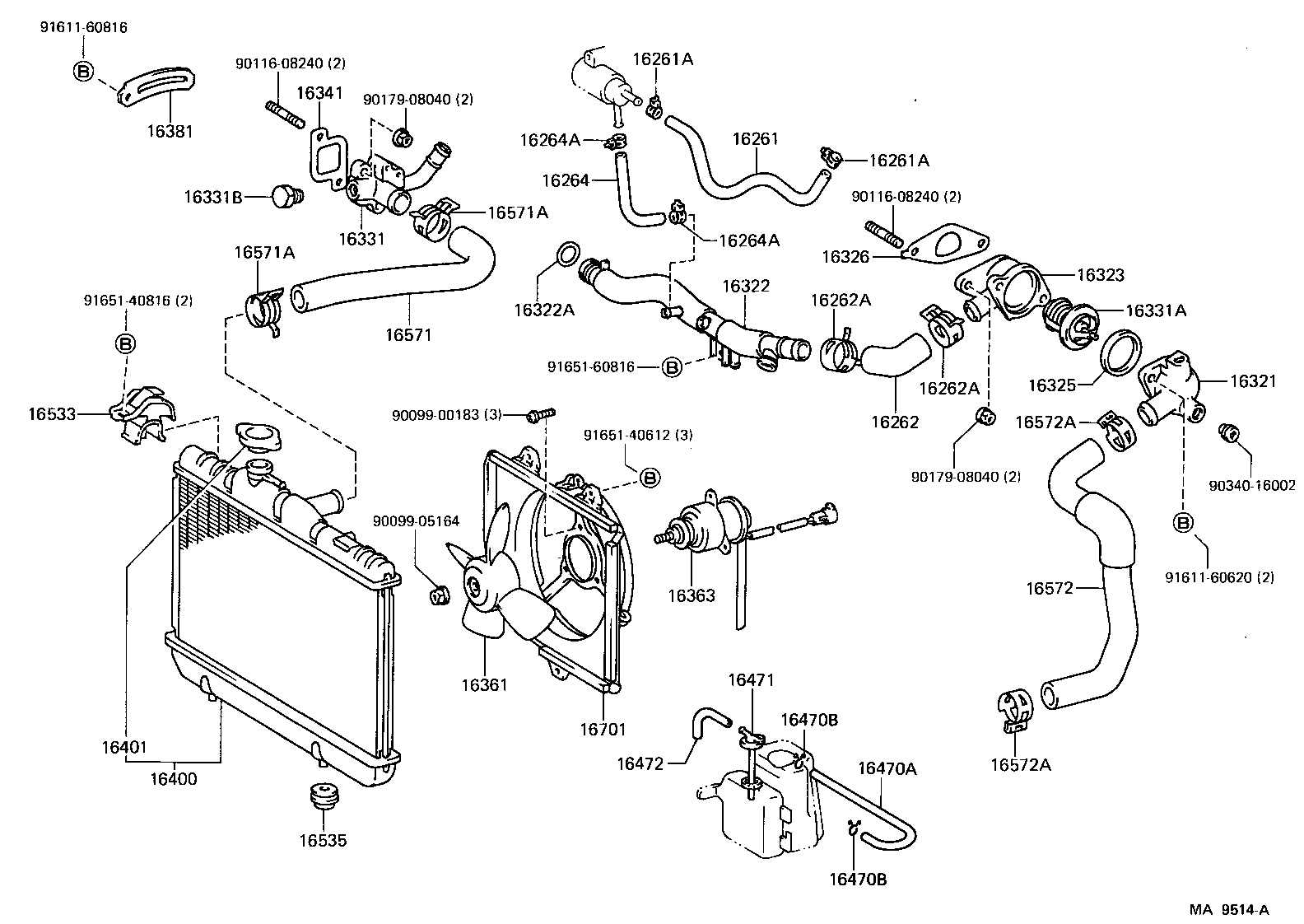 16262-10010 HOSE, WATER INLET product image