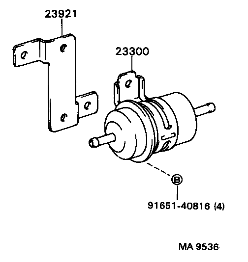 23300-61060 FILTER ASSY, FUEL product image