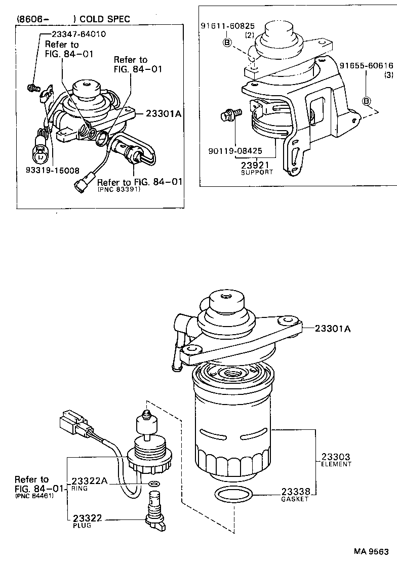 23921-64090 SUPPORT, FUEL FILTER product image
