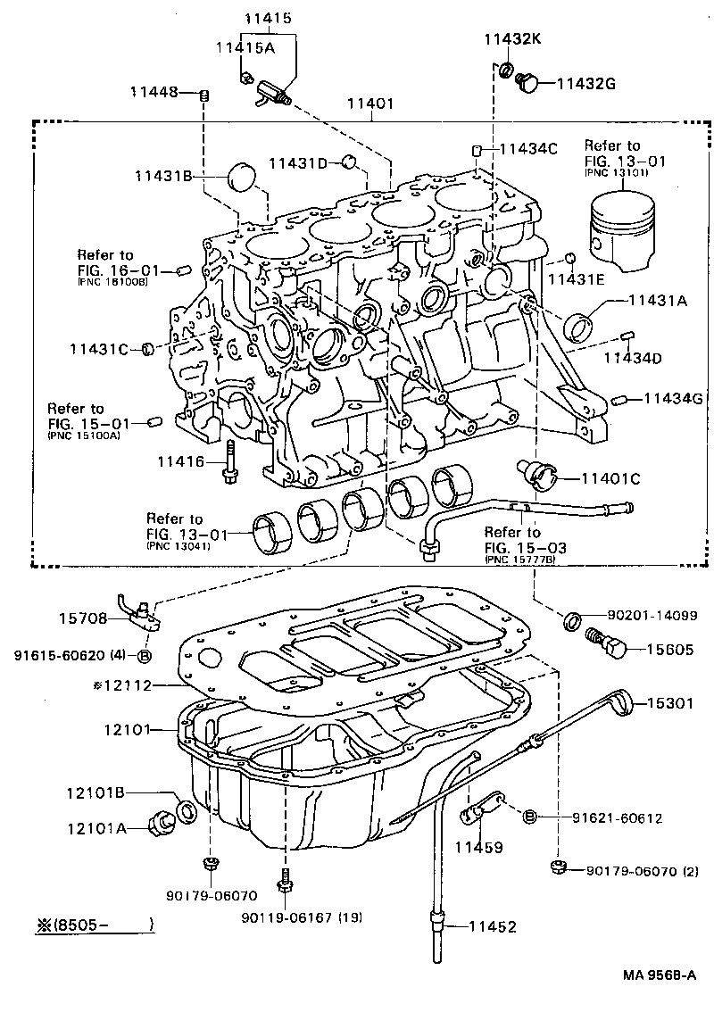 11401-69086 BLOCK SUB-ASSY, CYLINDER product image