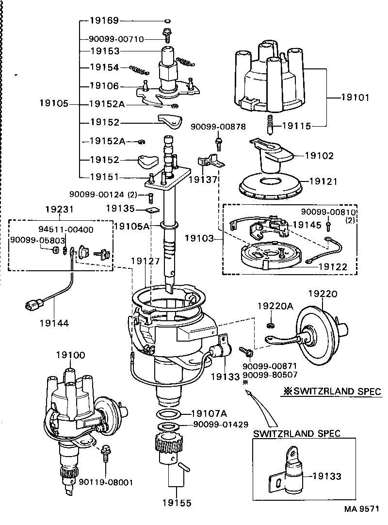 19153-73070 SPRING, GOVERNOR, A product image