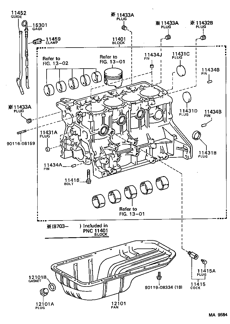 15301-54050 GAGE SUB-ASSY, OIL LEVEL product image