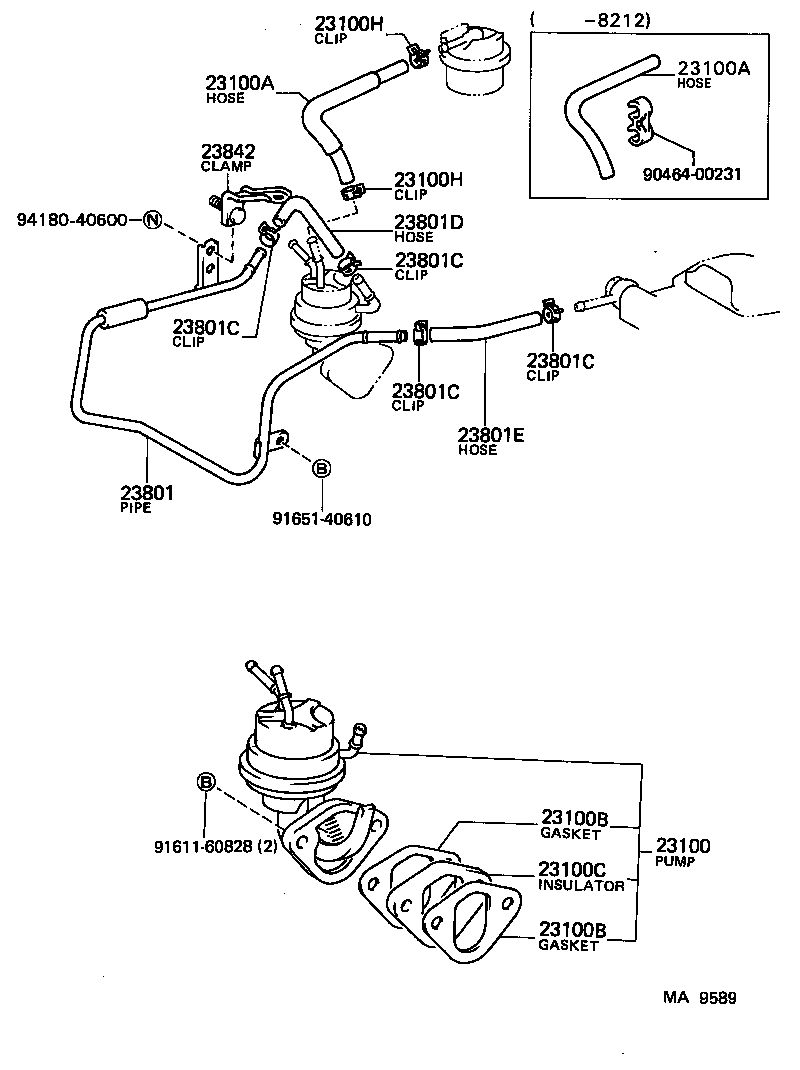 23100-19185 PUMP ASSY, FUEL product image