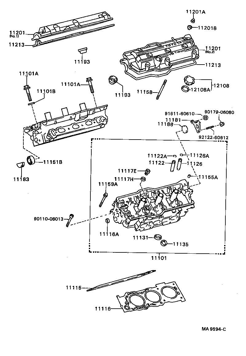 11202-62010 COVER SUB-ASSY, CYLINDER HEAD product image