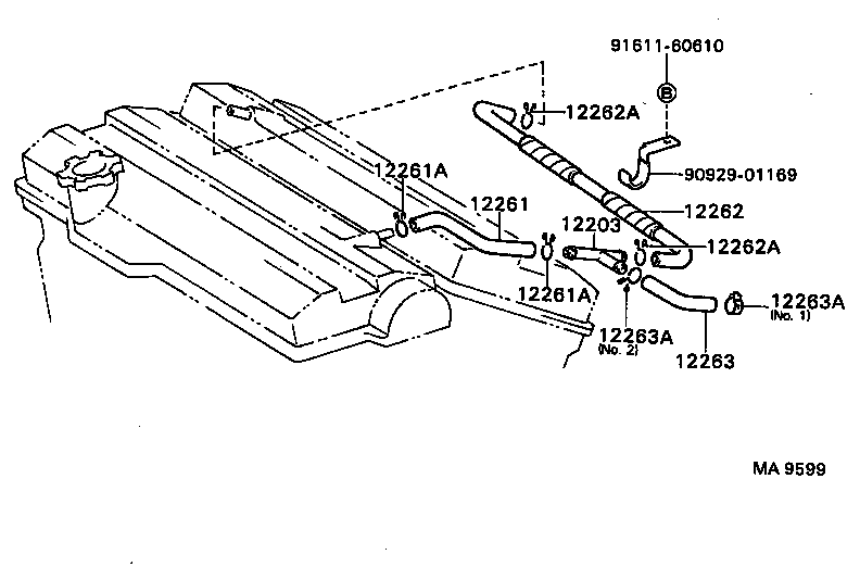 12263-62010 HOSE, VENTILATION, NO.3 product image