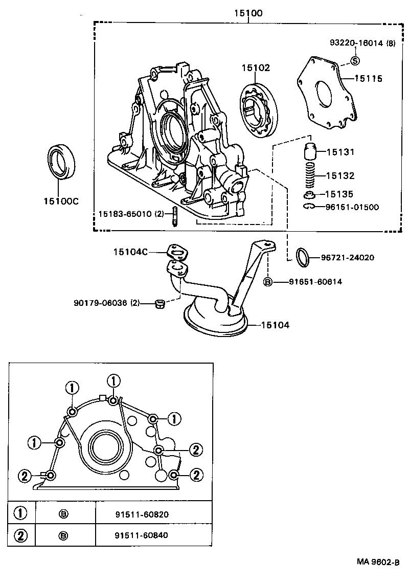 15100-62010 PUMP ASSY, OIL product image