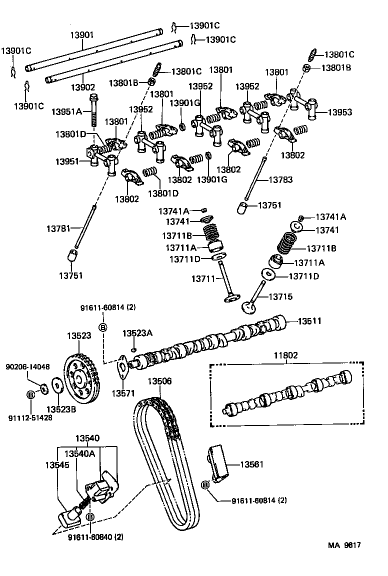 13511-71010 CAMSHAFT product image