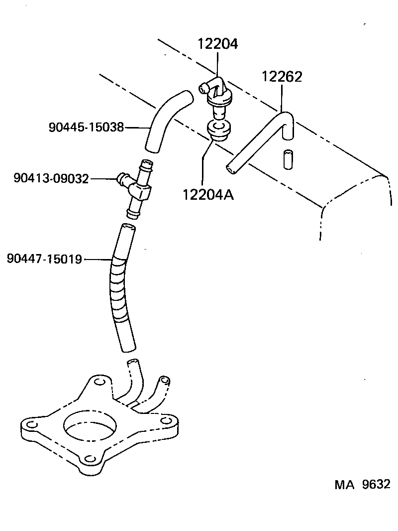 12261-11020 HOSE, VENTILATION product image