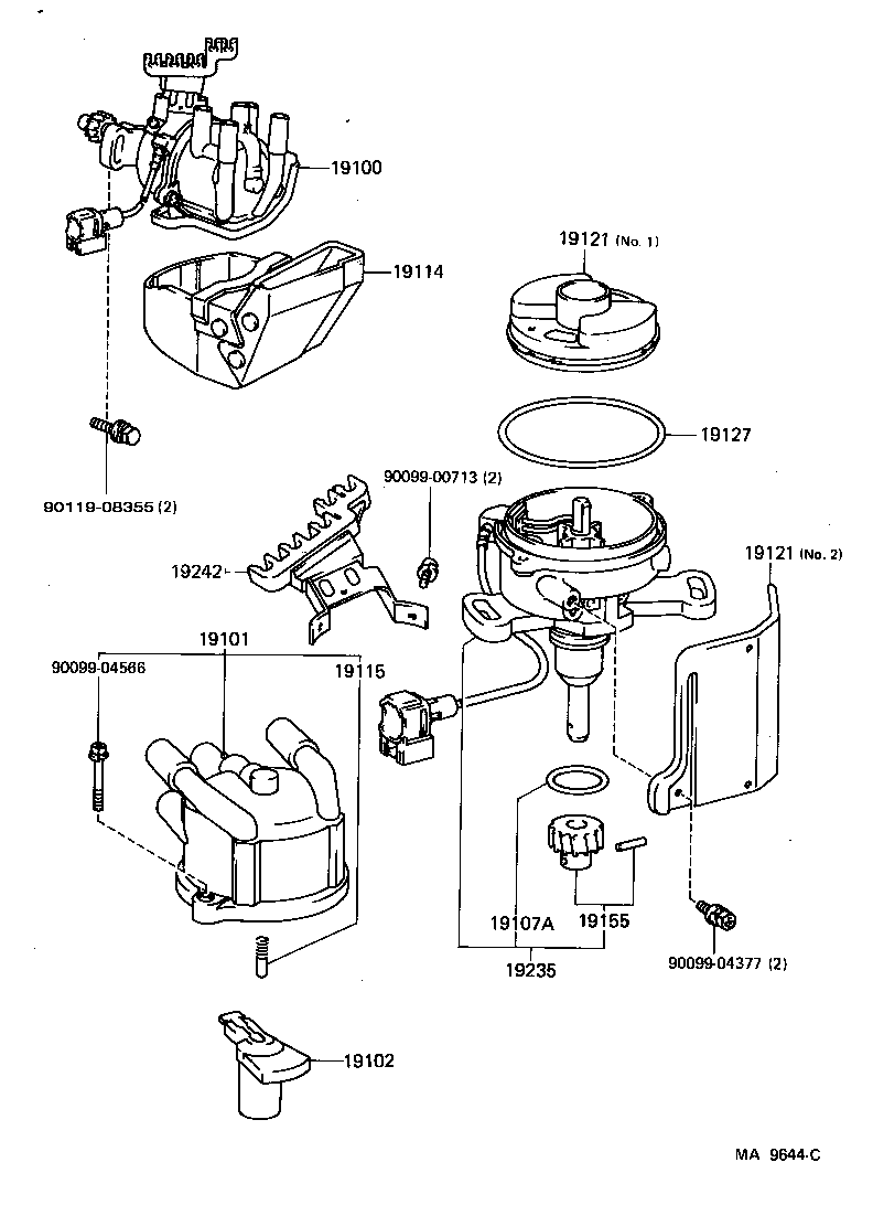 19114-16020 COVER, WATER PROOF(FOR DISTRIBUTOR) product image