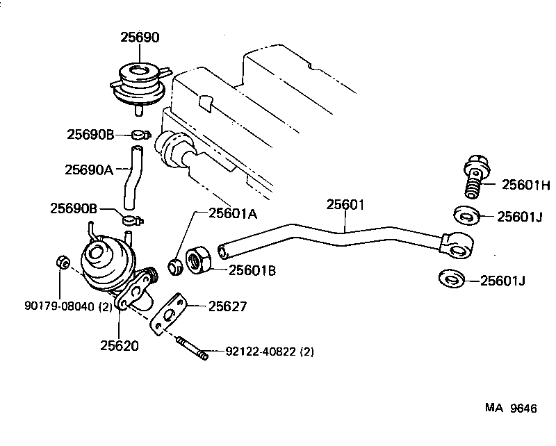 25870-16100 MODULATOR ASSY, EGR VACUUM product image
