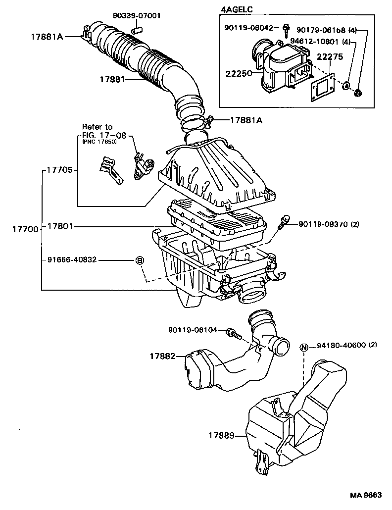 17700-16460 CLEANER ASSY, AIR product image