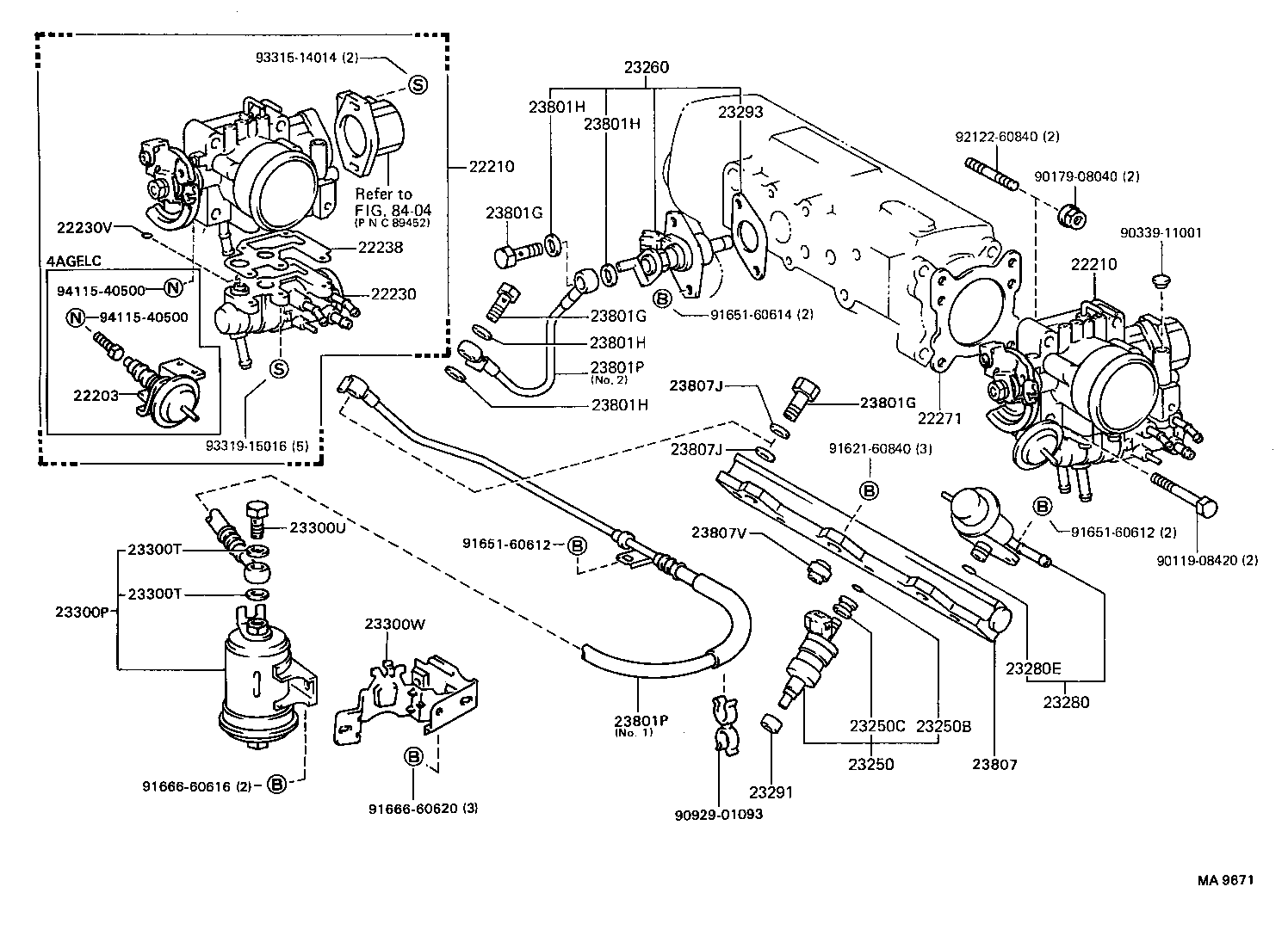 23206-74301 BRACKET, FUEL PUMP product image