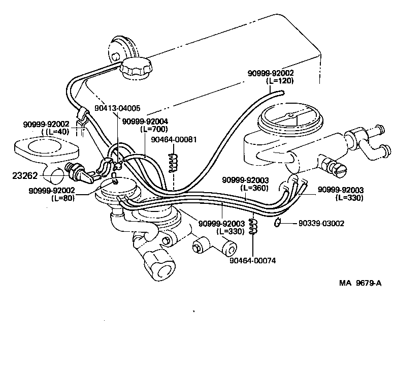 17341-72101 HOSE, NO.1(FOR AIR INJECTION SYSTEM) product image