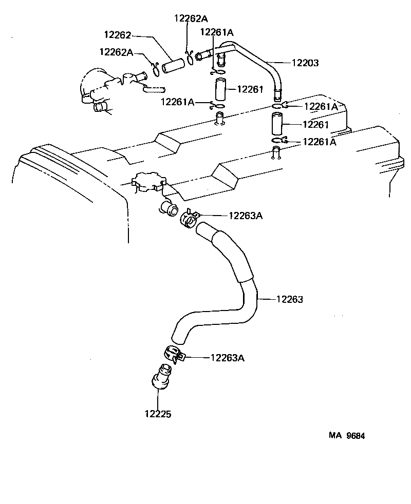 12262-73040 HOSE, VENTILATION, NO.2 product image