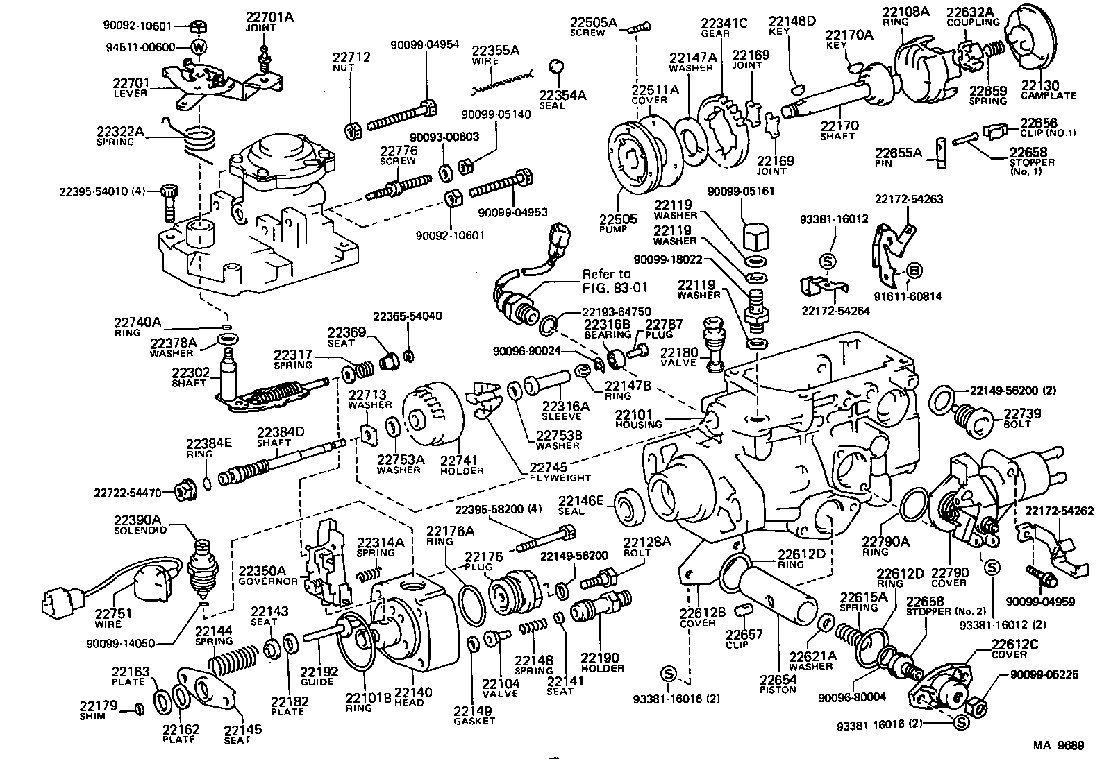 22105-58400 ELEMENT SUB-ASSY, INJECTION PUMP product image
