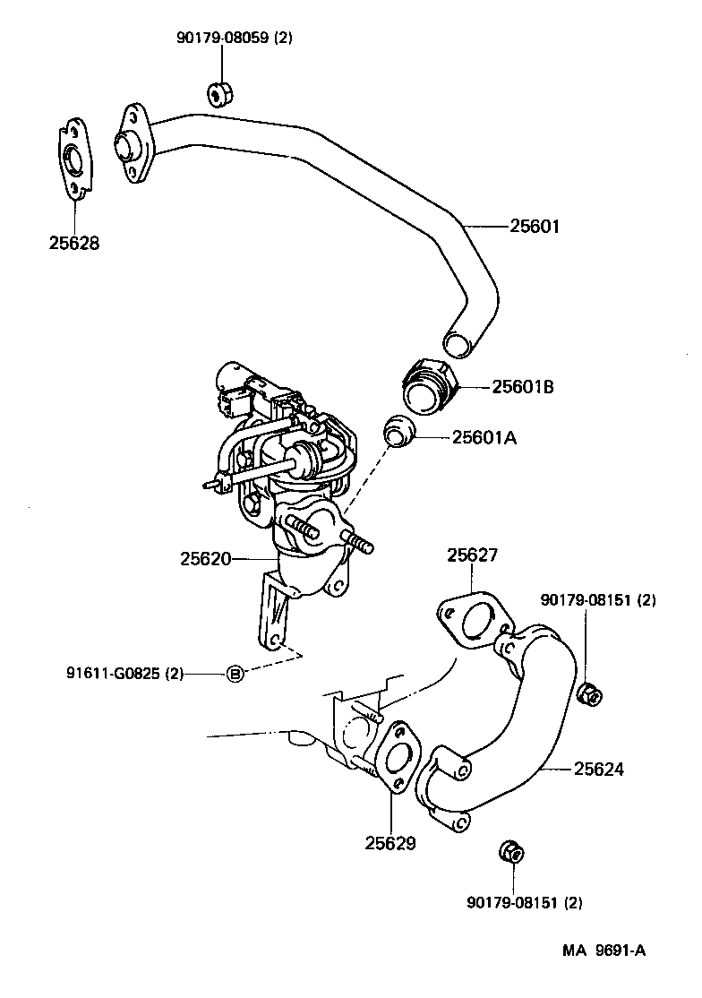 25624-54030 ADAPTER, EGR VALVE product image