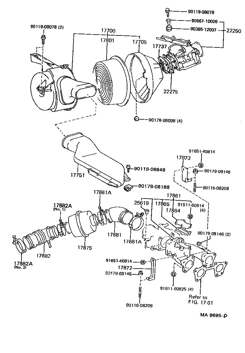 17705-50020 CAP SUB-ASSY, AIR CLEANER product image