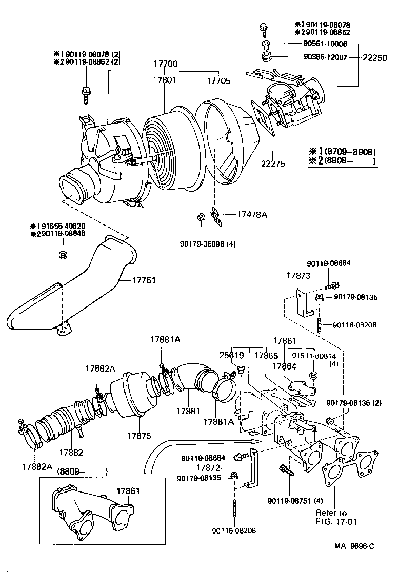 17705-43110 CAP SUB-ASSY, AIR CLEANER product image