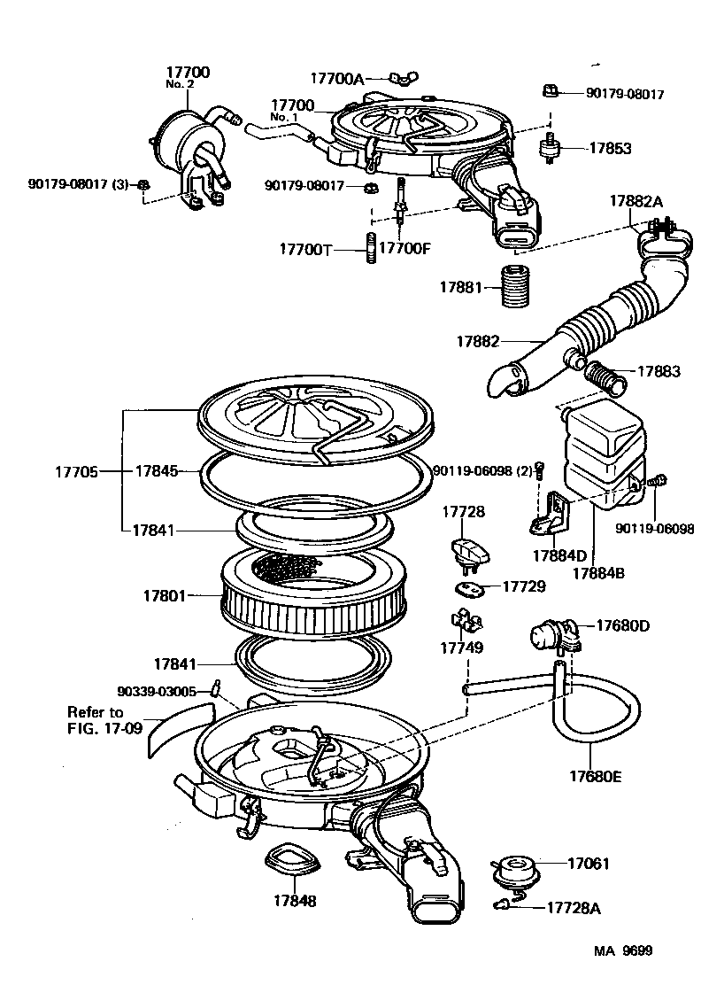17700-35220 CLEANER ASSY, AIR product image