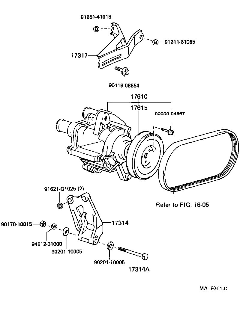 17615-35020 PULLEY(FOR AIR PUMP) product image