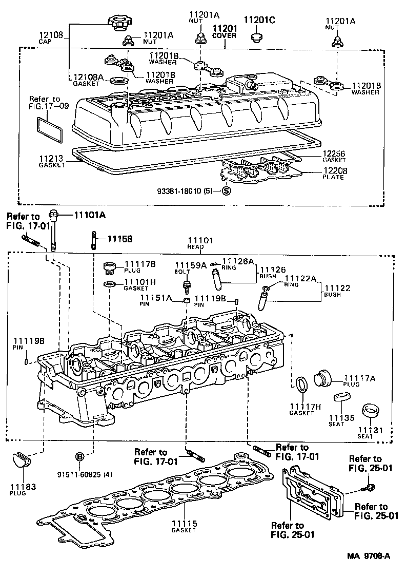 11201-49147 COVER SUB-ASSY, CYLINDER HEAD product image