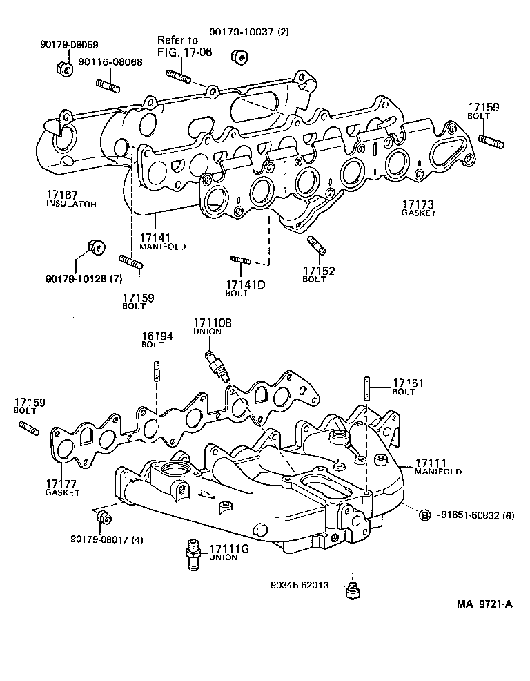 17139-70040 STAY, MANIFOLD, NO.2 product image