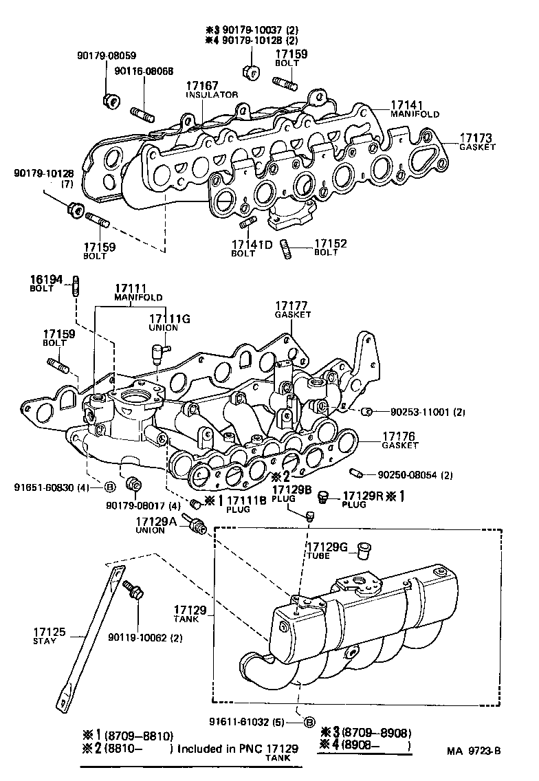 17114-54090 FLANGE, INTAKE product image