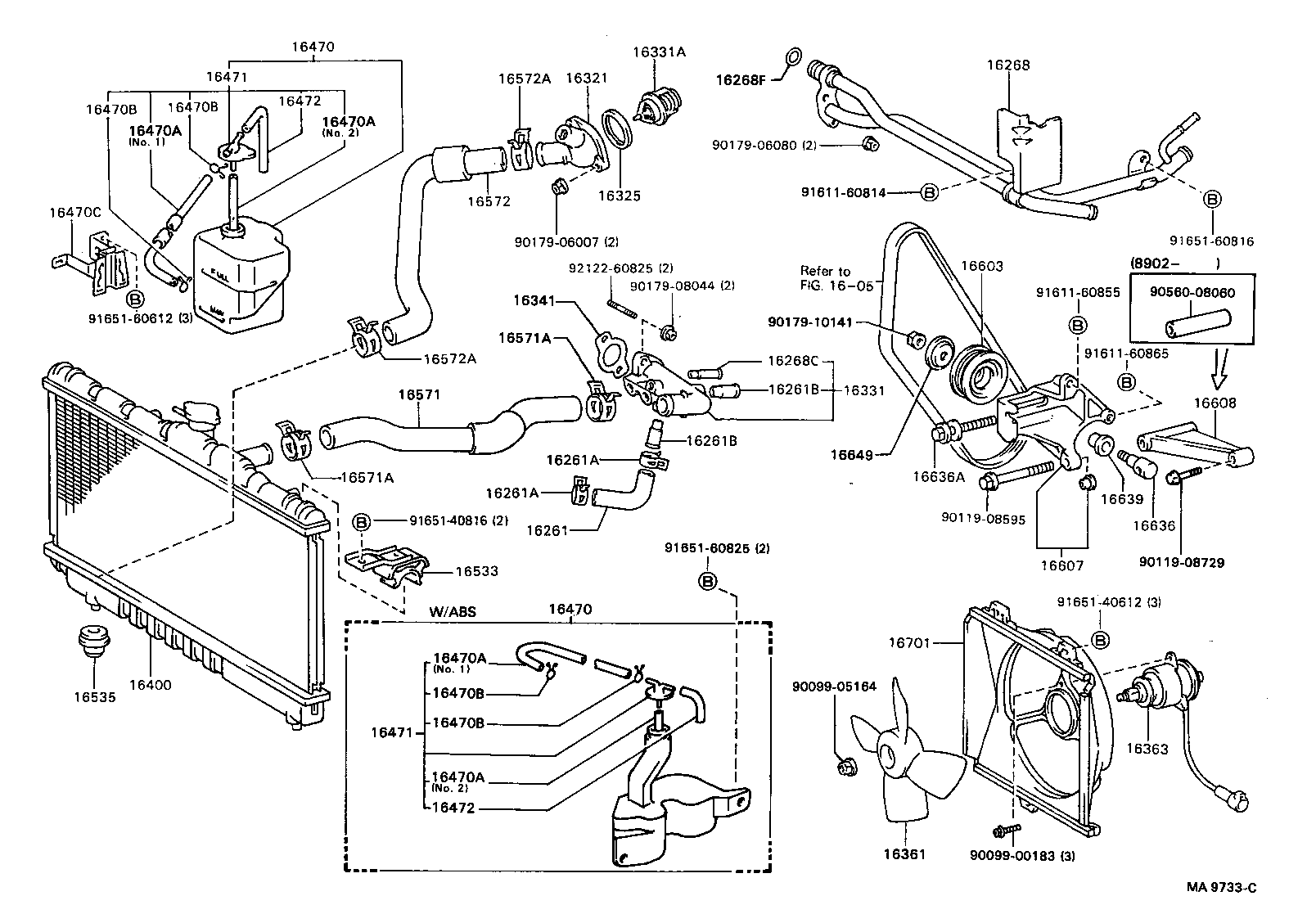 16400-74210 RADIATOR ASSY product image