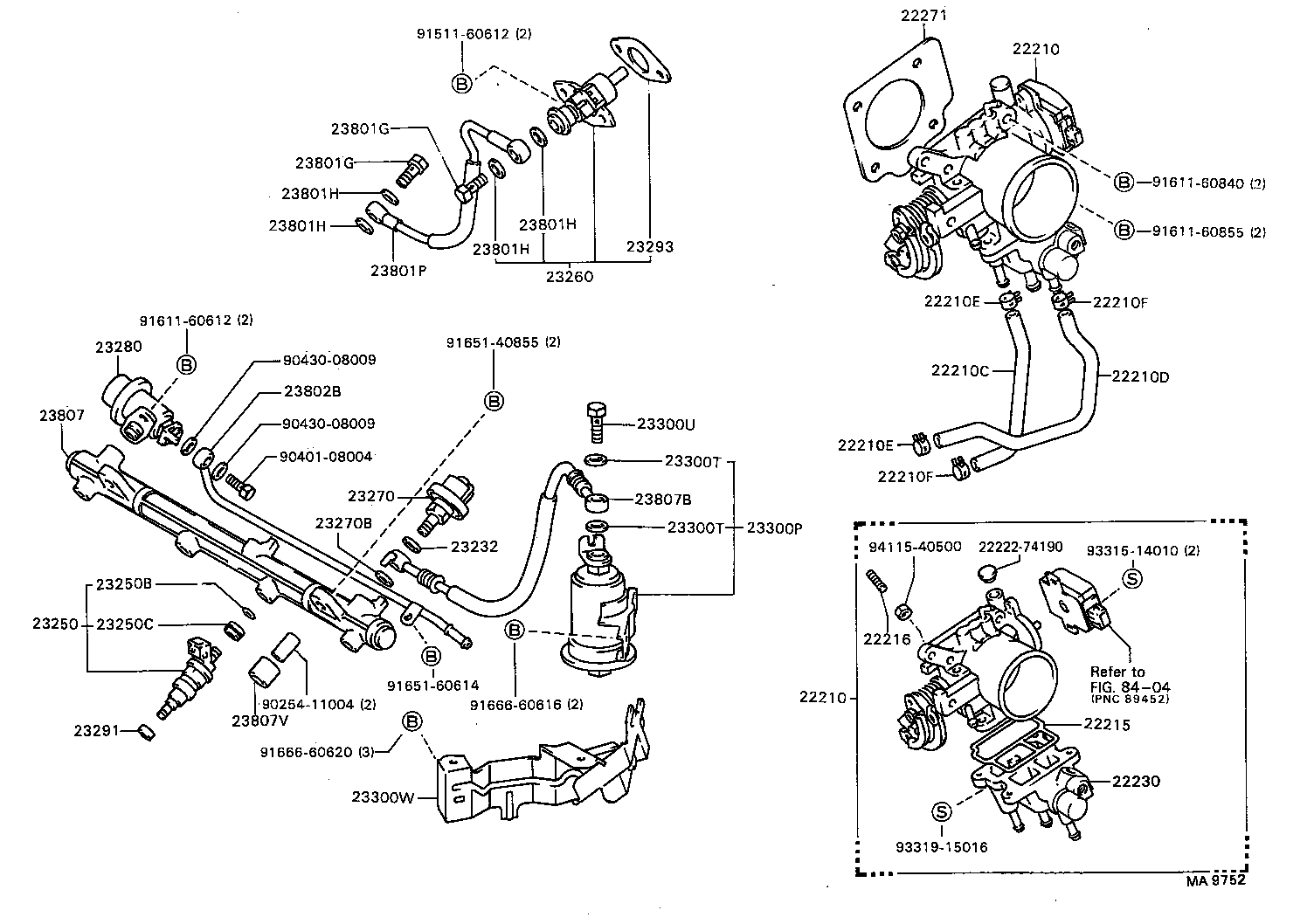 22210-74201 BODY ASSY, THROTTLE product image