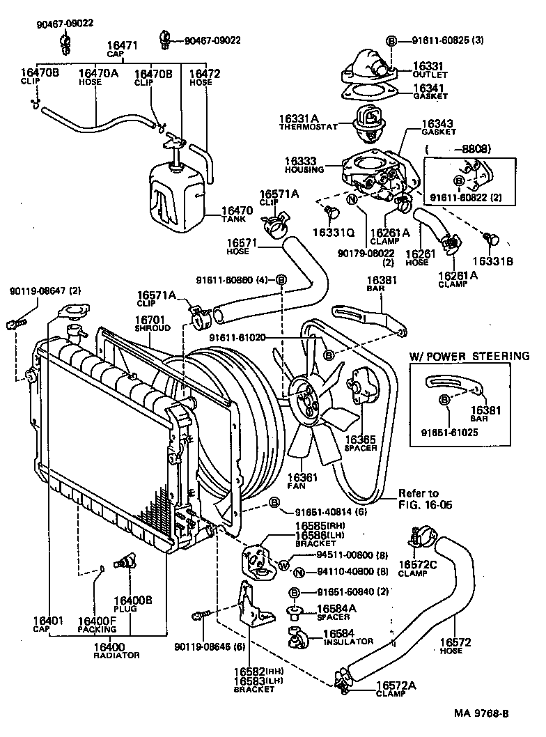 16400-68170 RADIATOR ASSY product image