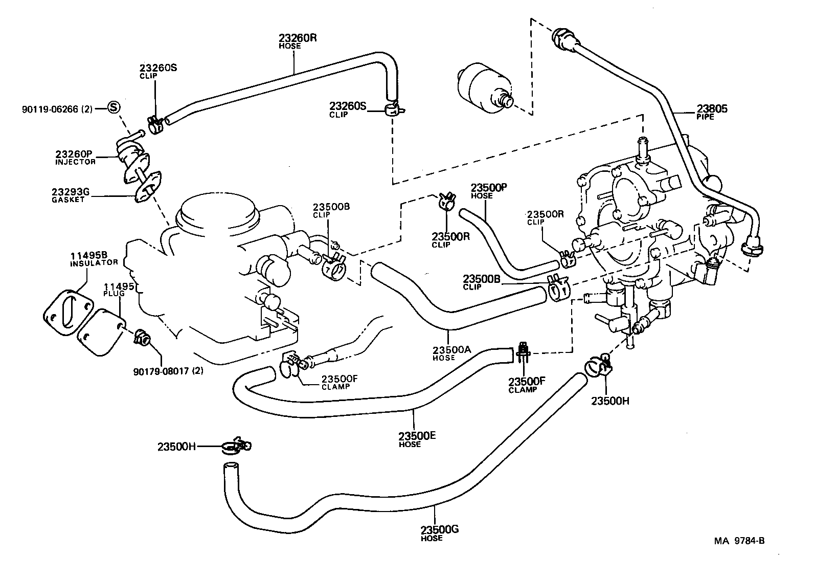 16264-73060 HOSE, WATER(FOR LPG REGULATOR INLET) product image