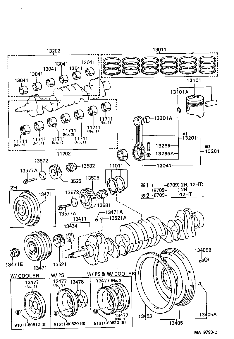 13207-68050 BEARING SET, CONNECTING ROD product image