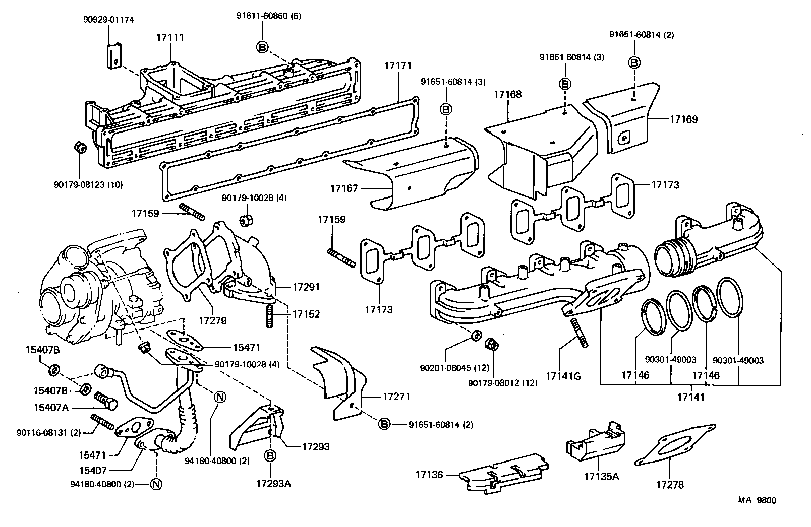 17111-68023 MANIFOLD, INTAKE product image