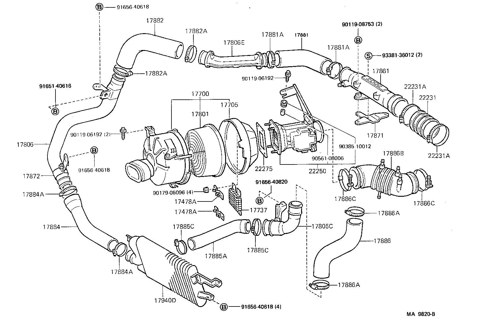 17700-42280 CLEANER ASSY, AIR product image