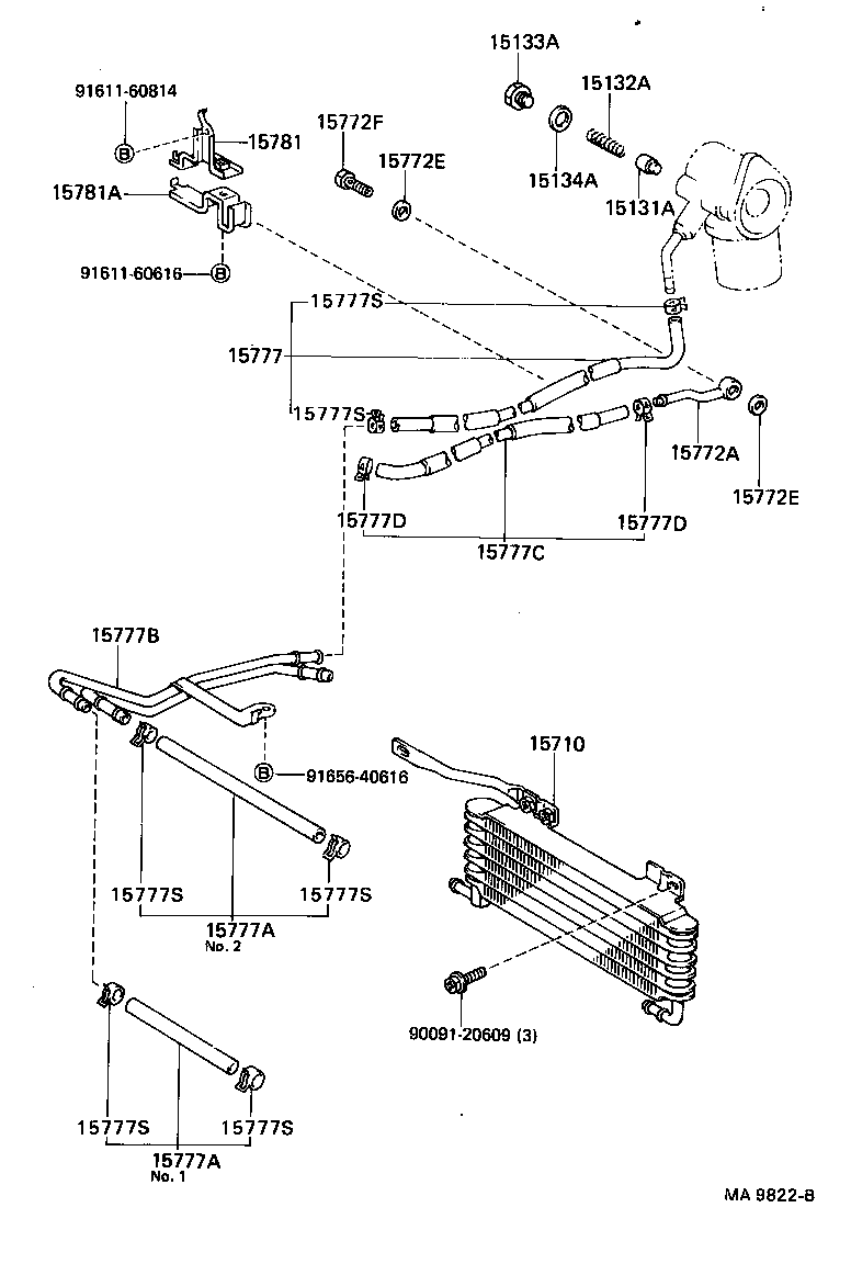 15707-42010 PIPE, OIL COOLER product image