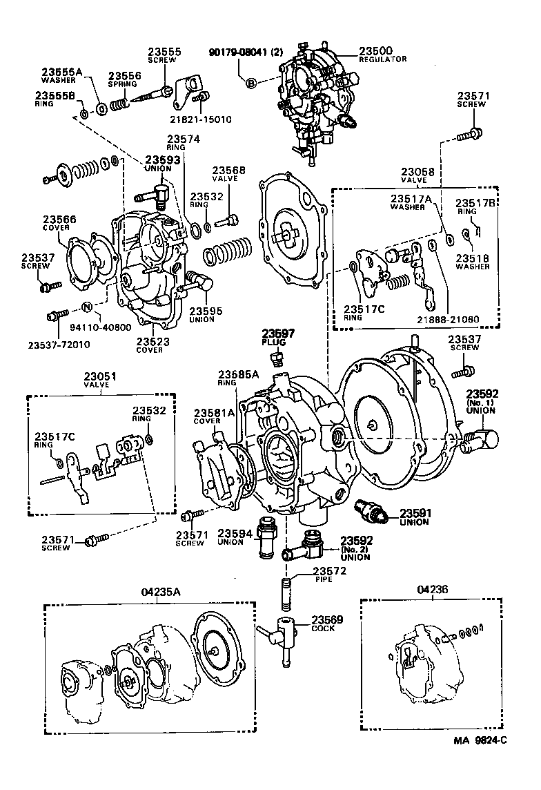 23592-73130 UNION, NO.2, FUEL HOSE product image