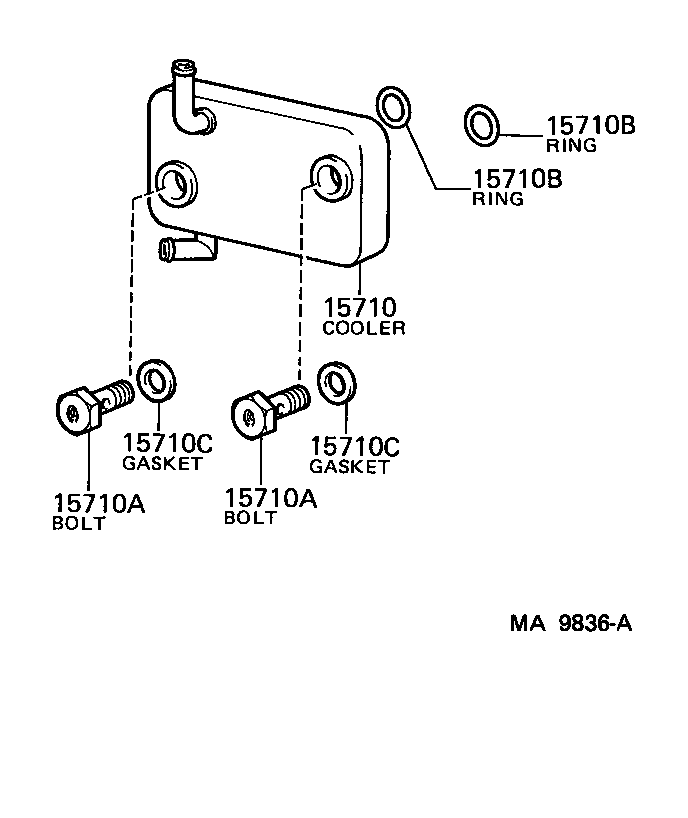 15788-17010 SPACER, OIL COOLER product image