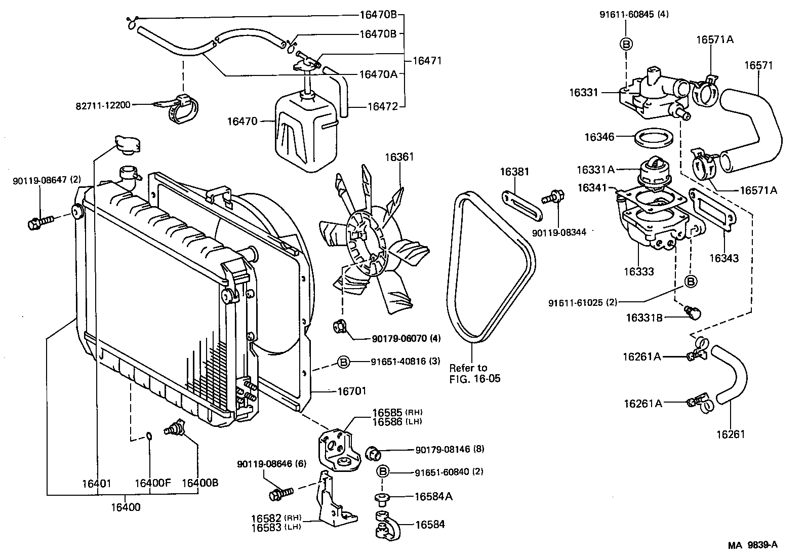 16400-68160 RADIATOR ASSY product image