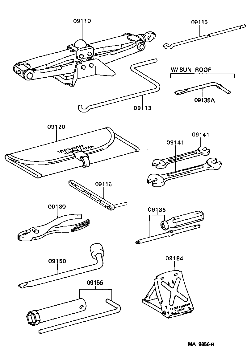 09111-30080 JACK ASSY product image