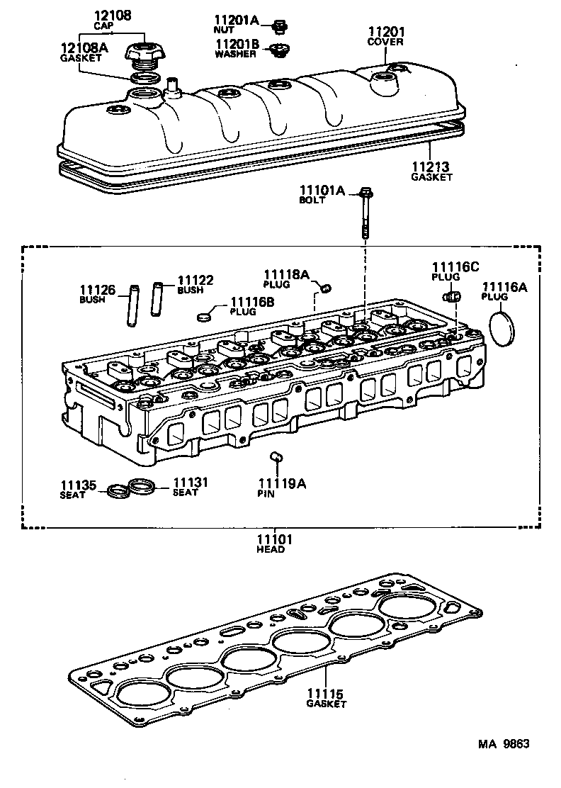 90406-17007 UNION(FOR CYLINDER HEAD) product image
