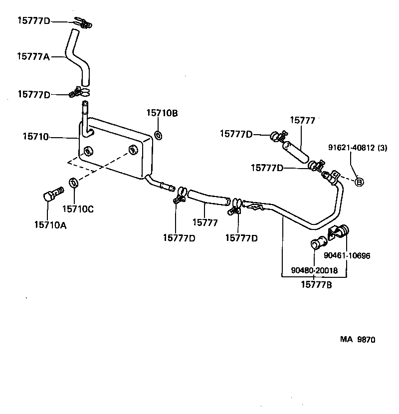 15725-66010 GASKET, OIL COOLER COVER product image