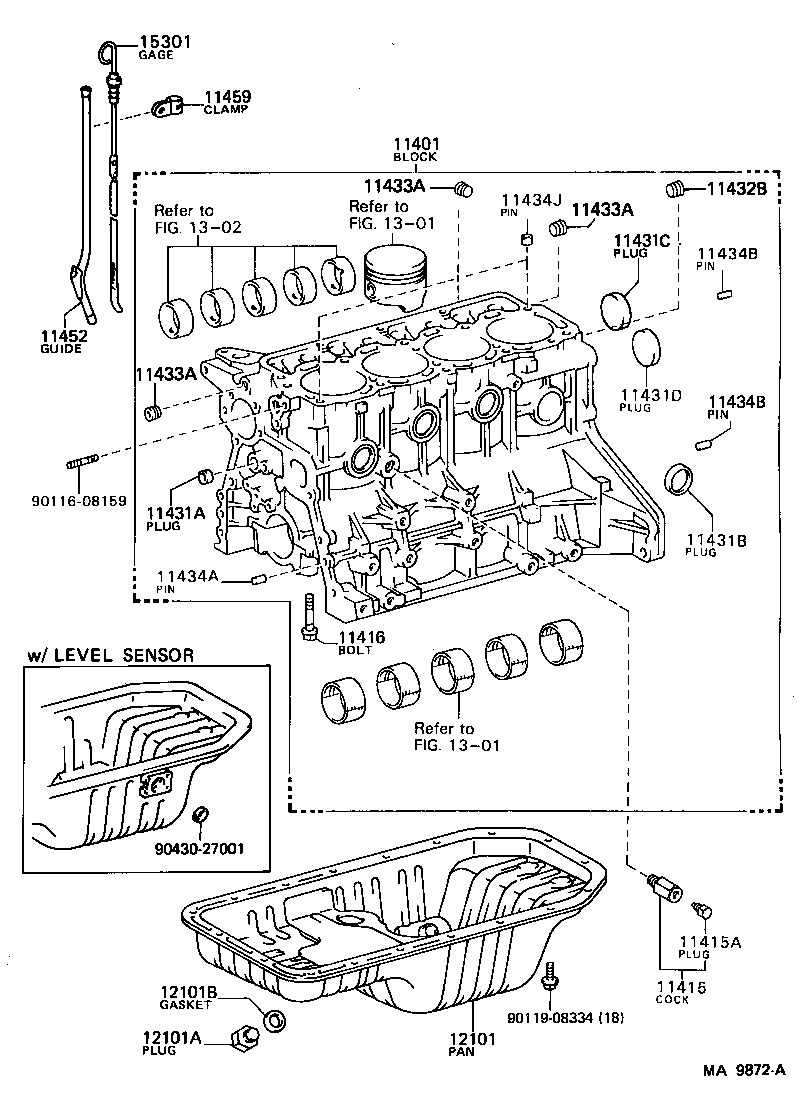 11401-79147 BLOCK SUB-ASSY, CYLINDER product image