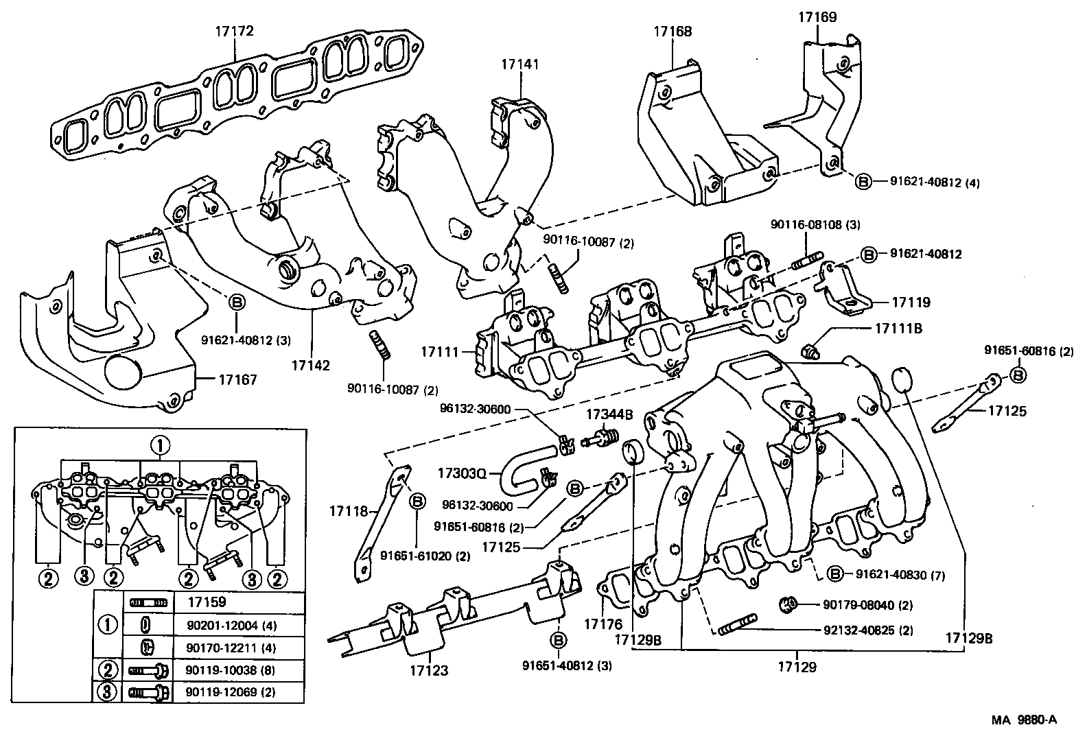 17111-68023 MANIFOLD, INTAKE product image